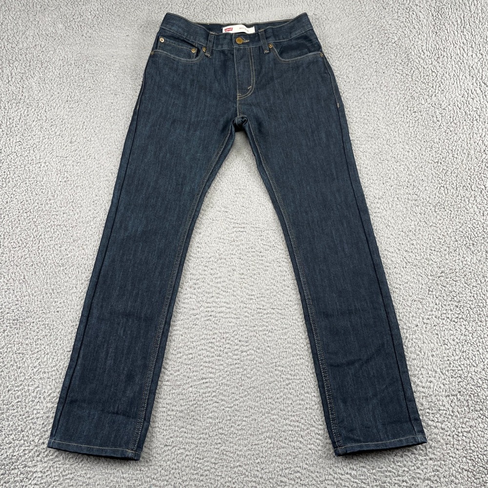 Levi's 511 Jeans Boys 16 Regular Dark Indigo Slim Fit Denim Pants W28 L28